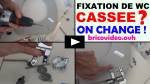 changer fixation abattant wc toilette cassee